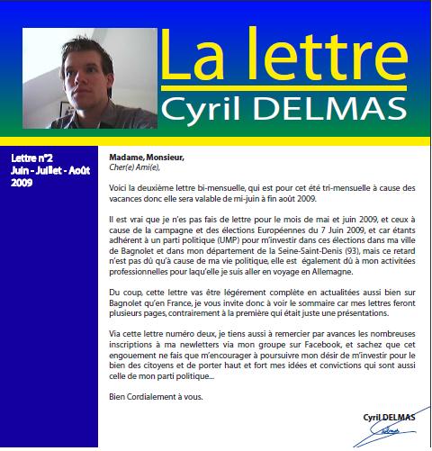 Lettre delmas