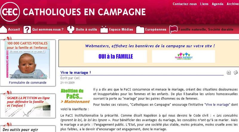 Cec vive le mariage